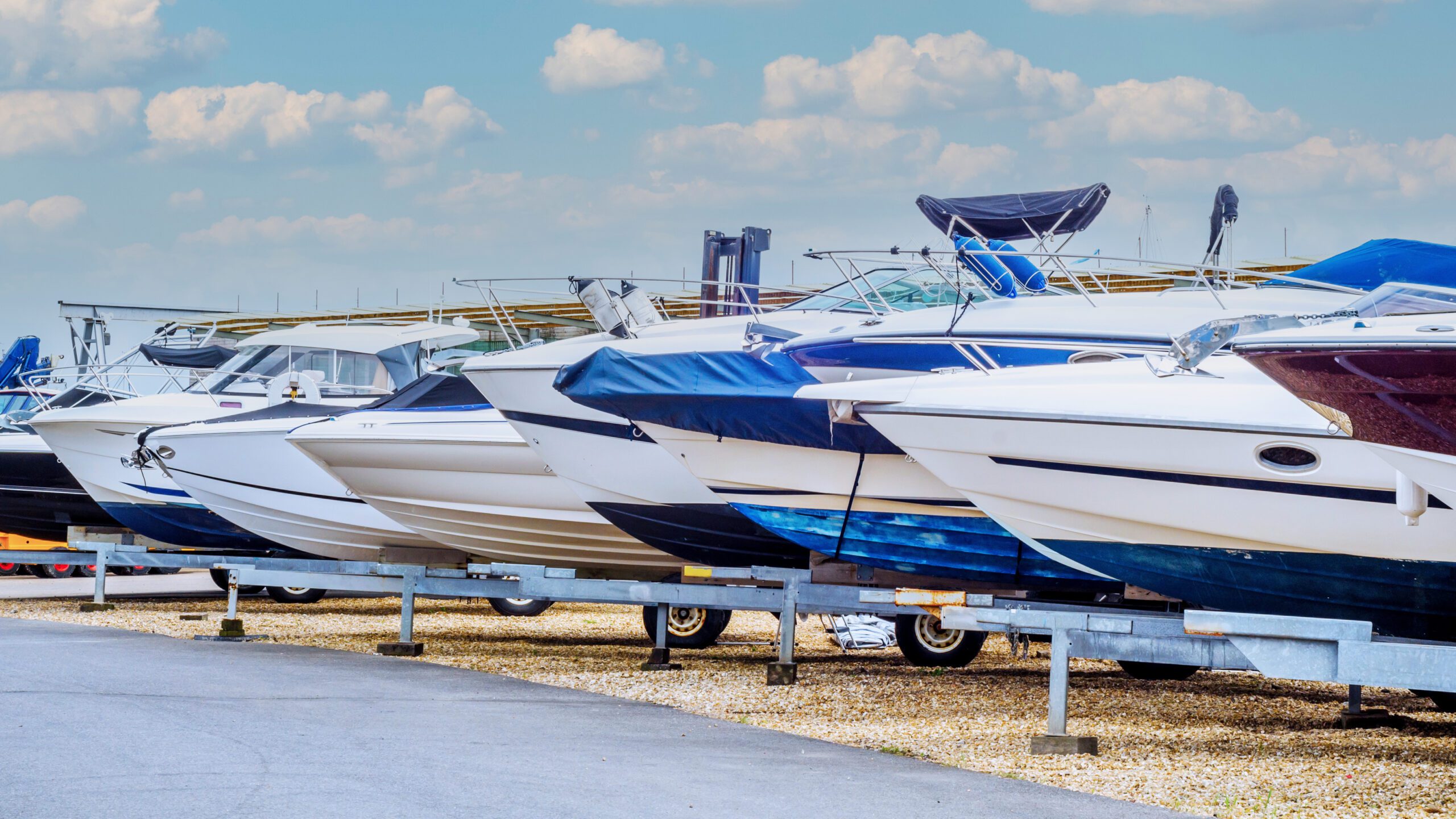 Boat in storage