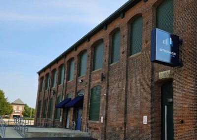 Self-storage facility in Pawtucket, RI, showcasing Storage America's affordable indoor units and RV parking options.